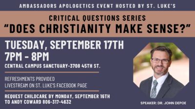 Ambassadors Apologetics Lecture Series