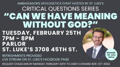 Ambassadors Apologetics Lecture Series