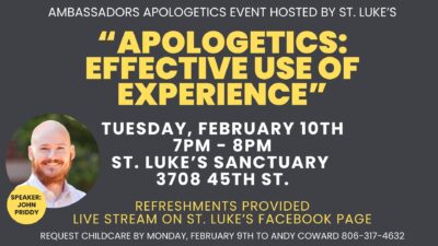 Ambassadors Apologetics Event