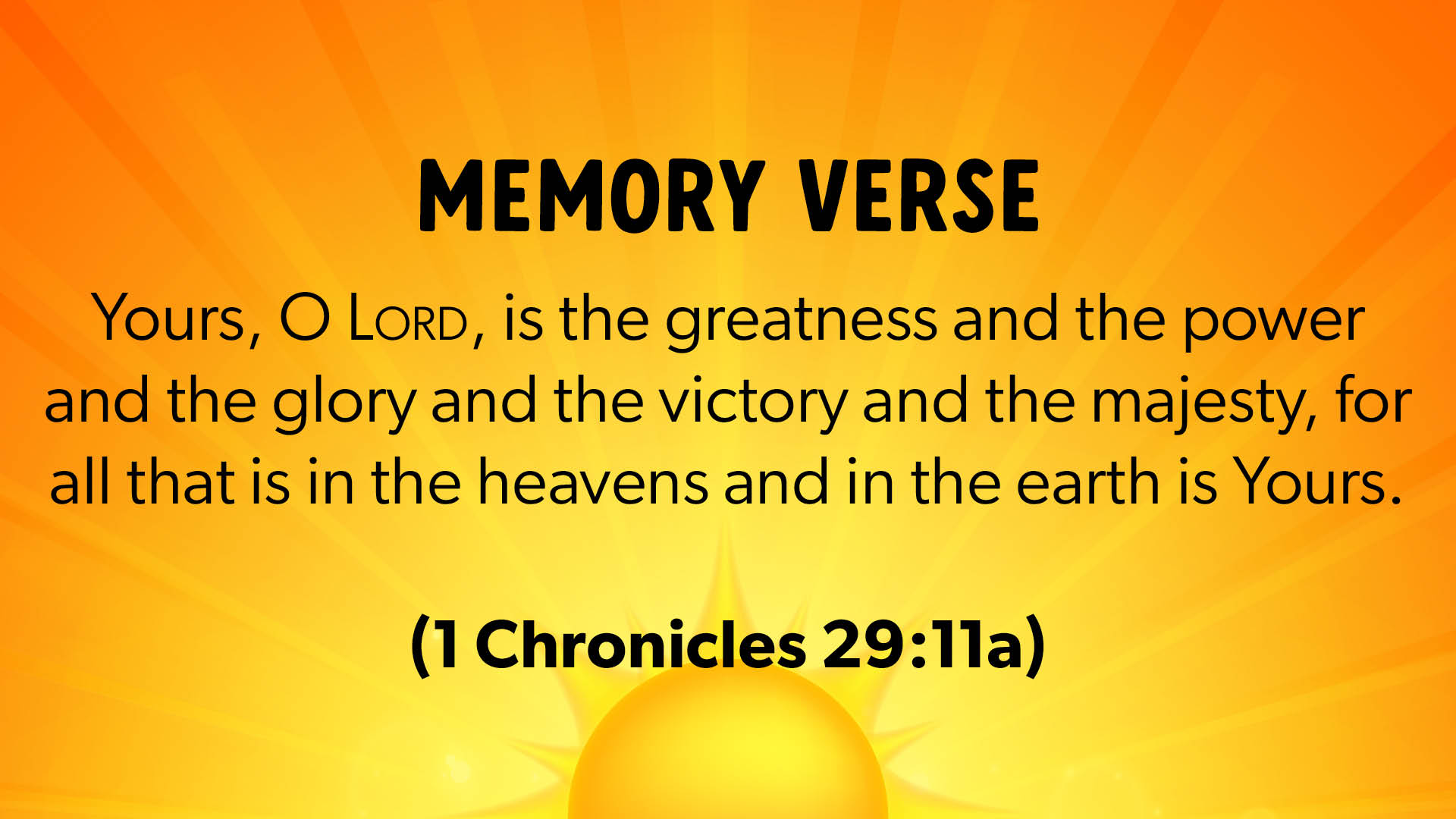 Kids monthly Scripture both tv’s