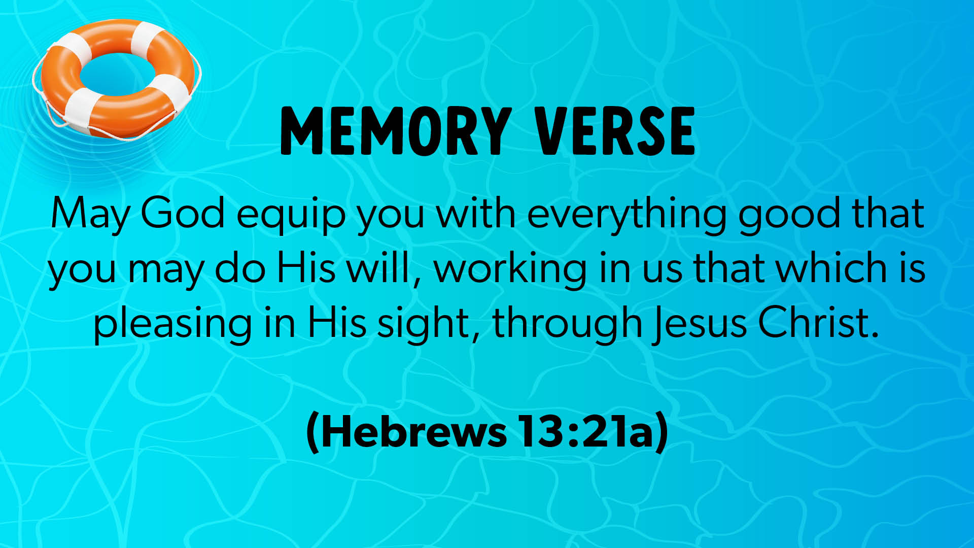 Kids monthly Scripture both tv’s
