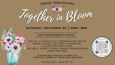 Annual Friendsgiving Together in Bloom