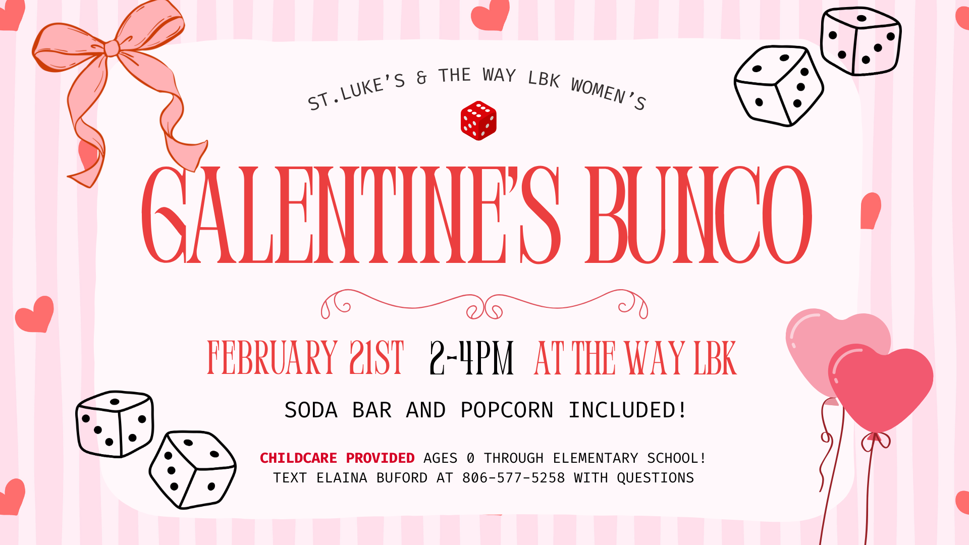 St. Luke’s & The Way LBK Women’s Galentine’s Bunco
