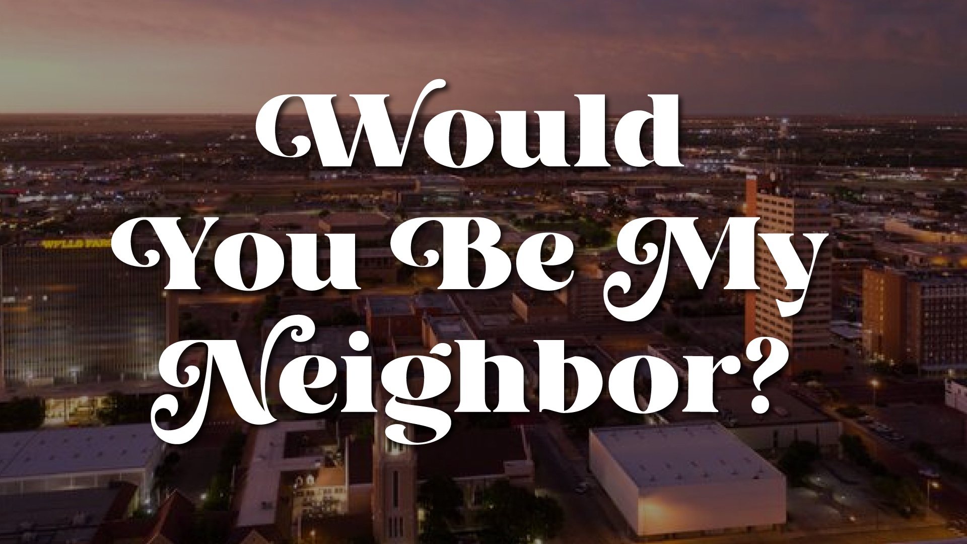Jesus Call Us To Be A Neighbor